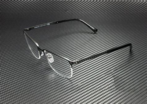 Versace™ VE1263 1009 55 Matte Black Eyeglasses 